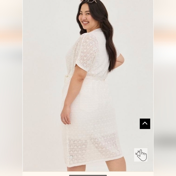 Torrid Crochet Short Sleeve Tie Waist Sweater XL, 2x, 3x NWT - Picture 13 of 16